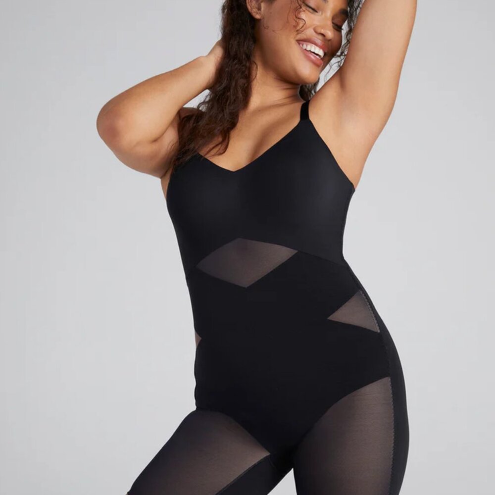 Honeylove Mid-Thigh Bodysuit 3x Runway NWT